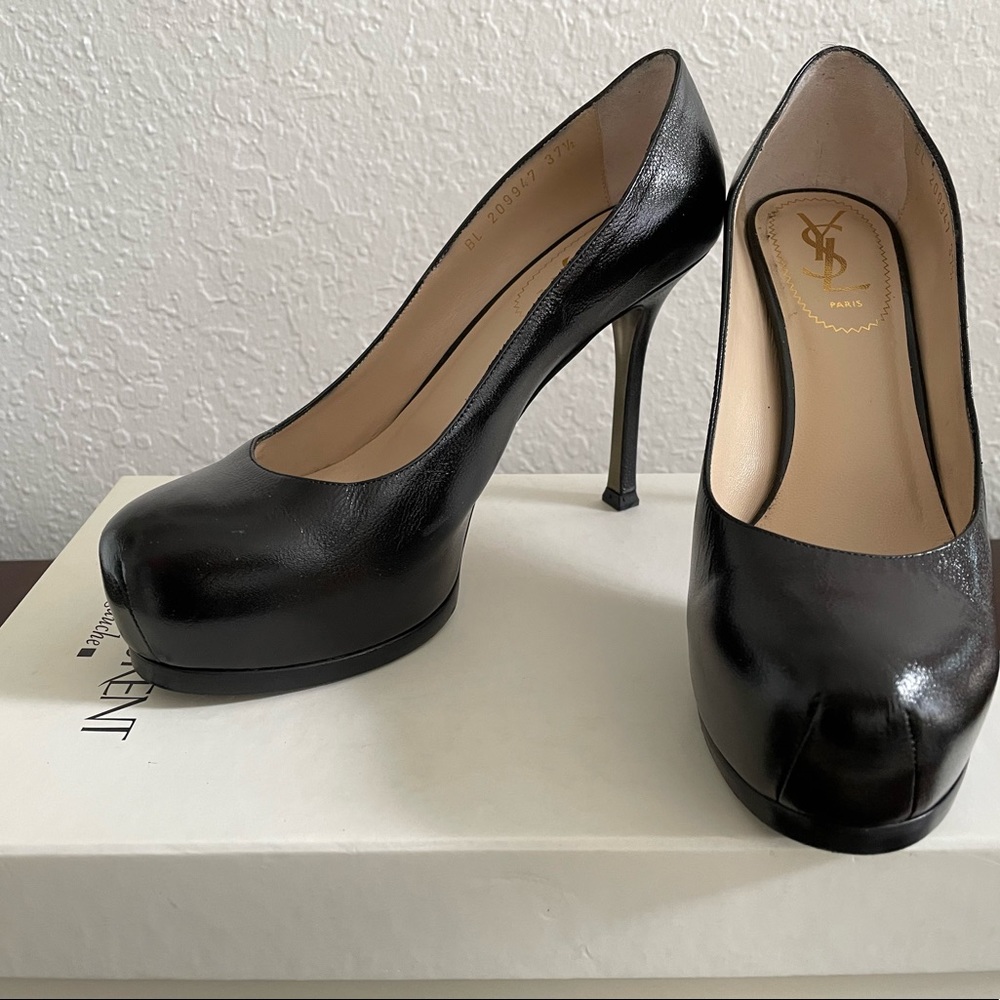Yves Saint Laurent Black Stilettos
